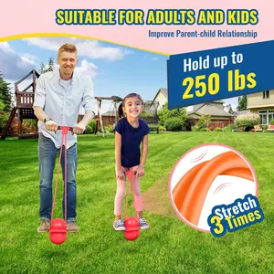 Pogo Trick Ball for Kids with Handle, Trick Bounce Board for Boys and Girl, Up to 180 lbs, Includes Pump,Easy to Carry Handle, Durable Plastic Deck,Indoor,Outdoor Toy Pogo Jumper