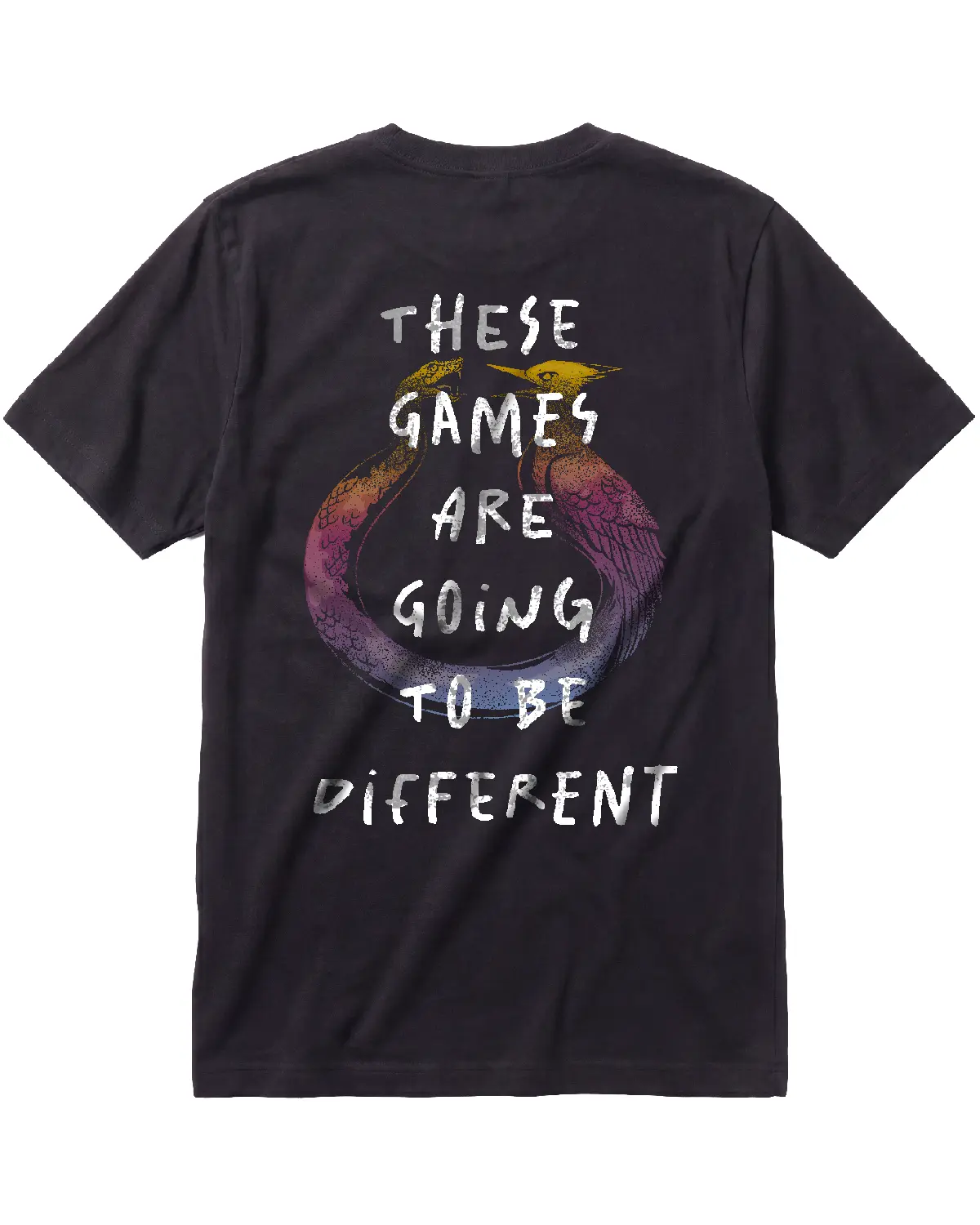 Men's Casual Print T-Shirt - Menswear, The Hunger Games: Sunrise on the Reaping, Soft Fabric, Unisex Fit, Relaxed Fit, Garment-Dye, Washed Look, Cotton, Shade, Character Print, Hunger Games Graphic Men's Short-Sleeve T-Shirts