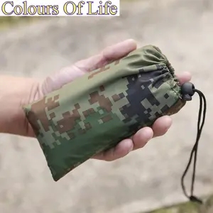 1pc Compact Ultralight Tarp, Acetate Waterproof Sun Shelter, Multifunctional Outdoor Camping Survival Gear, Beach Awning Tent Mat, Normal Water Resistance Level, Durable Canvas Material