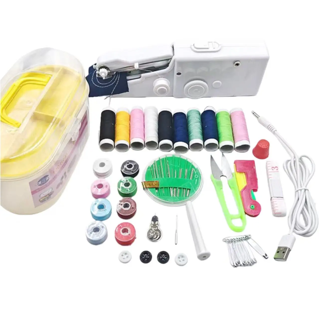 Luxury Sewing Machine + Coil Tool Box Set