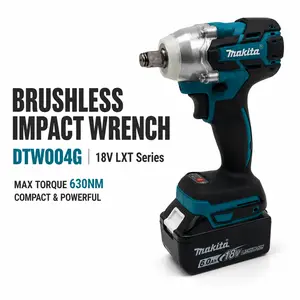 Makita DTW004G cordless brushless impact wrench for construction and installation work