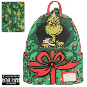 How the Grinch Stole Christmas Grinch Christmas Present Mini-Backpack Entertainment Earth Exclusive Limited Edition