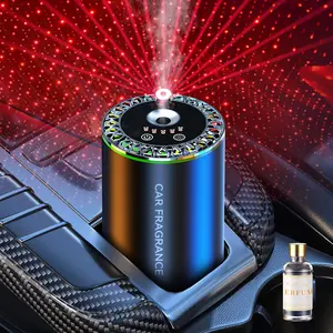 Car Air Freshener Diffuser,Smart Rechargeable Aromatherapy Essential Oil Diffuser with Starry Sky Projection,Mini Portable Suitable for Car, Home and Office