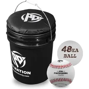 4 Dozen Baseballs with Bucket