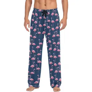 Men's Pajama Pants Super Soft Flamingos Sleep Lounge Pants Pjs Bottoms with Pockets