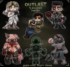 OUTLAST Acrylic Keychain || Double-Sided Acrylic Keychain!,  Perfect Gift for Fans & Collectors