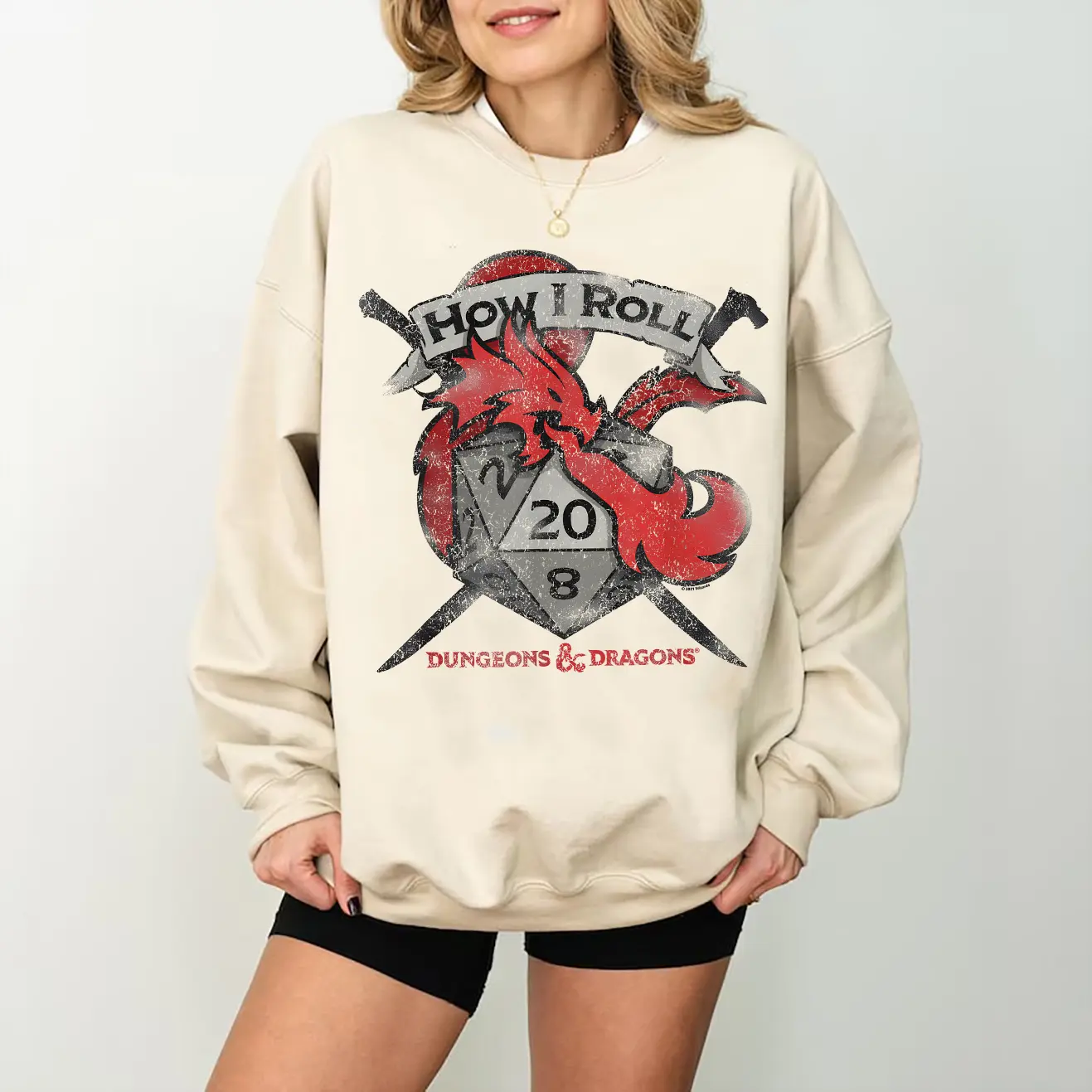 Dunge0ns & Drag0ns How I Roll Sweatshirt,  dungeon master, dnd merch shirt, dungeon master shirt, dnd group shirt gift,  dnd wizard shirt