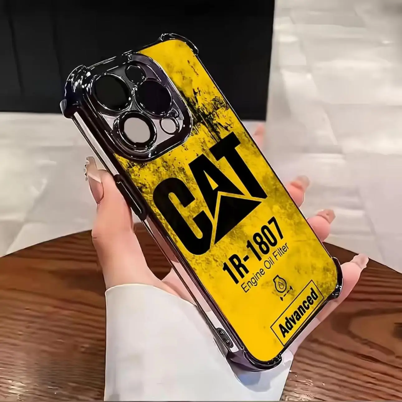 Shockproof CAT Engine Oil Filter Design Phone Case Durable TPU for Construction Fans & Heavy Equipment Shockproof CAT Engine Oil Filter Design Phone Case Durable TPU for Construction Fans & Heavy Equipment