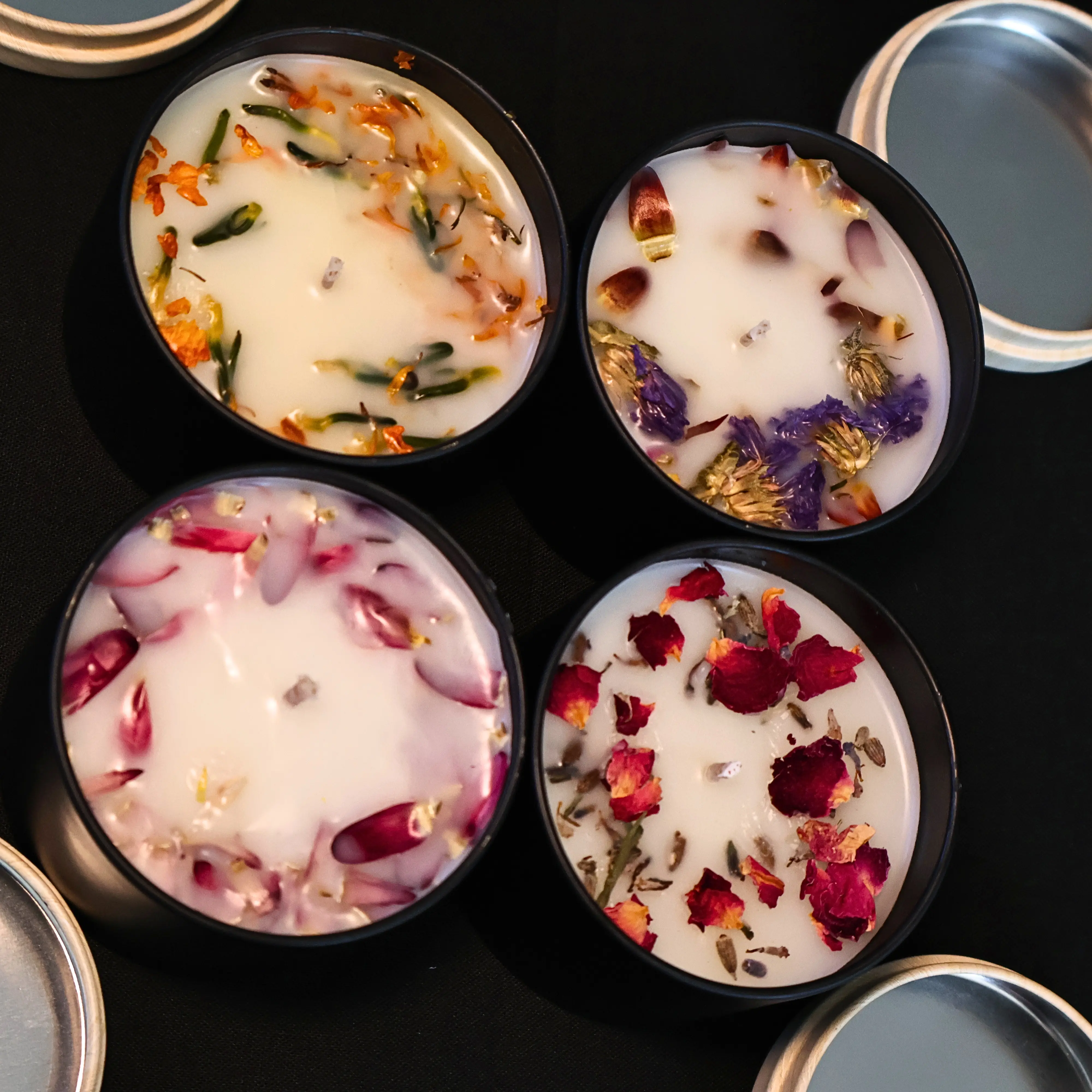 Cozy Herbal Energy Candles with Crystals/Herbs, 4oz Home Decor Candle for Home Supplies holiday collection