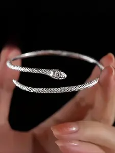 Hypoallergenic Animal Snake Wrap Adjustable Cuff Bangle, Elegant Minimalist Bangle, Light Luxury Fashion Niche Design, Perfect Gift for Holidays & Special Occasions