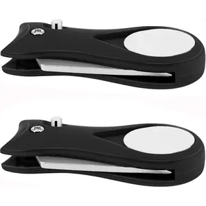 2 Pack Foldable Golf Divot Tool - Stainless Steel Golf Repair Tool with Pop-up Button & Magnetic Ball Marker for Men Women Golfers, Black
