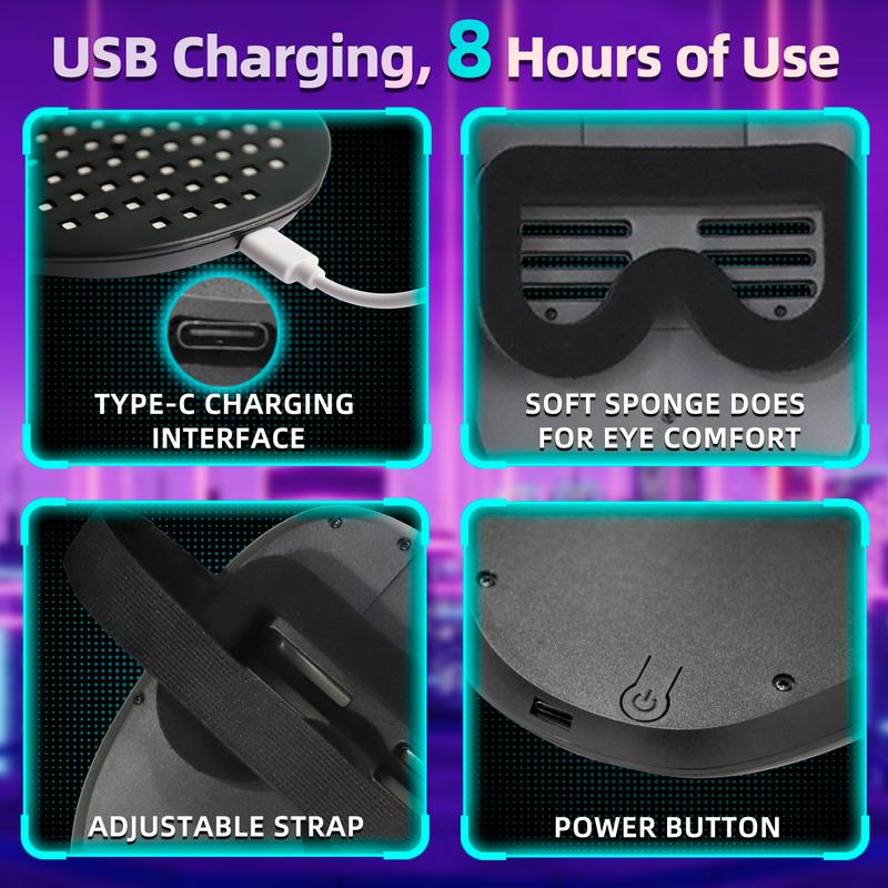 LED Mask, Light Up Mask with Gesture Sensing, Unisex LED Halloween , Christmas Mask with 50 Patterns Glow, Costume Cosplay Party Masquerade ｜ Halloween Gift ｜