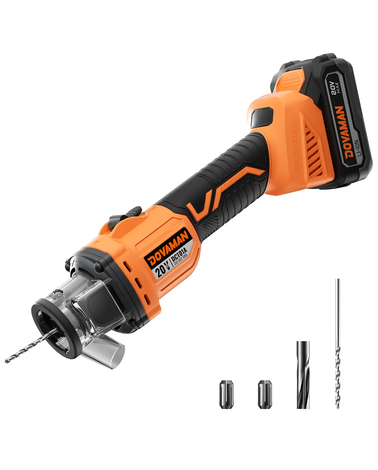 #summerfinds DOVAMAN 20V Cordless Cut out Tool with up to 98% Dust Collection Brushless Motor Tool-free Bit Change Depth Adjustable, LED & Carry Bag DCT01A,#Summervibes Cut Off Saw