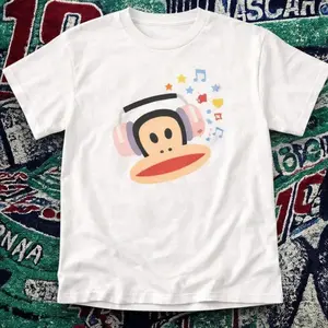 Paul Frank Julius Monkey Graphic Baby Tee – Y2K Vintage Cartoon Aesthetic Top