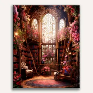 Enchanted Floral Library Paint by Numbers