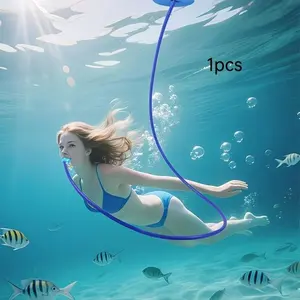 Diving Respiratory Tube, Anti-Choke Single Dual-Head Breather, Silicone Material, Leak-Proof, Deep Water Oxygen Equipment, Beginner Adult Use
