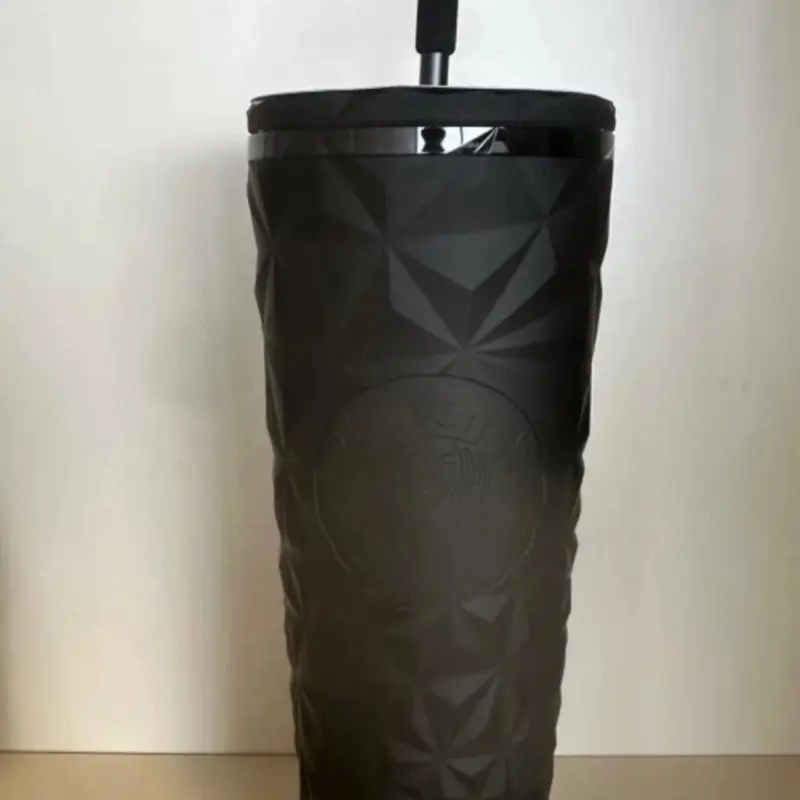 2025 STARBUCKS TUMBLER HALLOWEEN PRISM GLOW-IN-THE-DARK COLD CUP w/TOPPER Drinkware