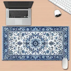 1Pc XXL Bohemian Desk Mat Compatible For PC Gaming & Office - Non-Slip Mouse Pad With Keyboard Wrist Rest, Computer Desk Mat For Workstation, HD Printed (Ideal Gamer Gift)