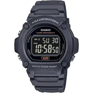 Casio Men's Classic Digital Watch with Gray Band - W-219H-8BVCF