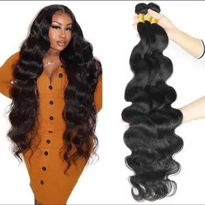 100% Luxury Human Hair 15A Grade 3 Bundles Straight/Body Wave/Water Wave/Deep/  Burmese Curly/Yaki Straight 15A 100% Brazilian Human Hair Body Wave Bundles Unprocessed Raw Hair Weave Sew in/quick Weave Hair Bundles Nat