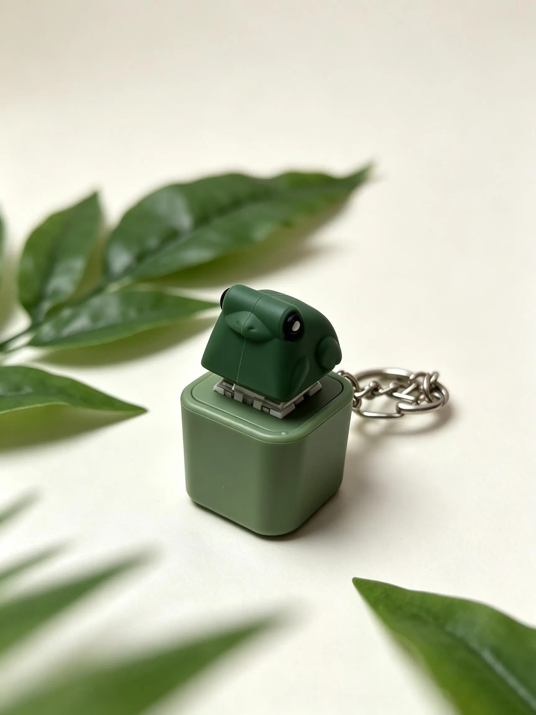 [Dealsforyou] Amphibians Frog Form Color-Changing Sound Button Keychain - Clicky Switch, Tangle Fidget Toy, 4.5 × 2.5 × 2.5 Cm Portable Mini Purse Keychain, 2026 Trending Everyday Stress Relief Gift for Kids-Adults, Business Pick, Restock, DFYD