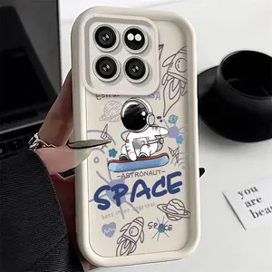 1 Piece 14TPro Astronaut's Vision Flexible Cover Designed For Xiaomi 14T Pro Featuring Refined For Casual