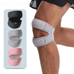 Adjustable Double Patellar Knee Support Strap | Open Patella Knee Brace for Sports Pain Relief