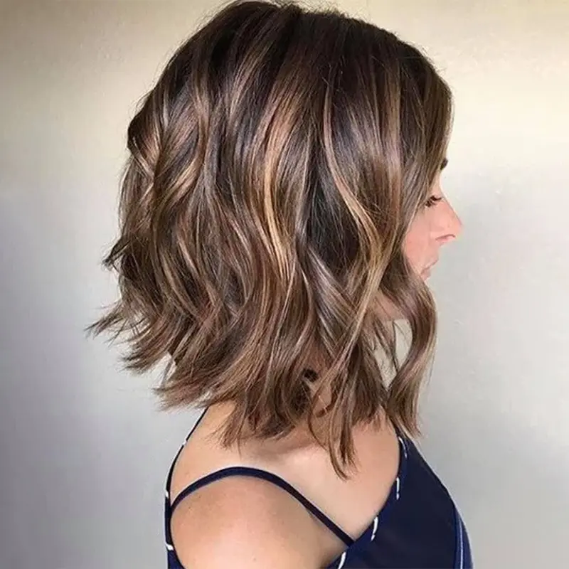Jessie's Wig [Daphne] True-Hold Glueless Wig Fashion Balayage Short Wavy Bob 13X4 Lace Frontal Side Part Human Hair Wig  #SummerWins #DealsForYouDays