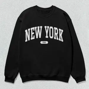New York Sweatshirt USA Collegiate Crewneck Sweater Unisex