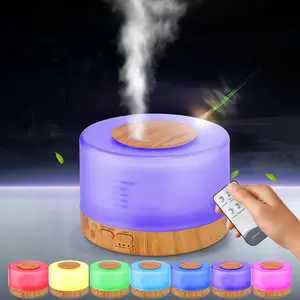 Essential Oil Diffuser, Remote Control Aromatherapy Diffuser with 7 LED Light Colors, Adjustable Mist Mode & Waterless Auto-Off Oil Diffusers Humidifier