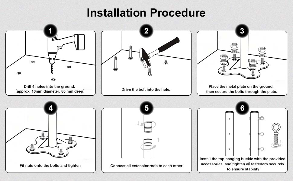 12FT Exclusive patented outdoor large tent pole, thickened to 140mm, telescopic tent camping sunshade support pole, 2.10 meters. Tent support pole, outdoor camping patio sunshade net pole, post, tent accessory, frame support pole.swimming pool sunshade