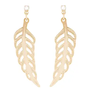 Angel Feather Earrings (Gold)