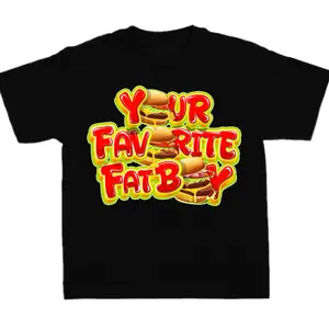 Men’s plus size graphic tee “your favorite fatboy” burger edition big and tall