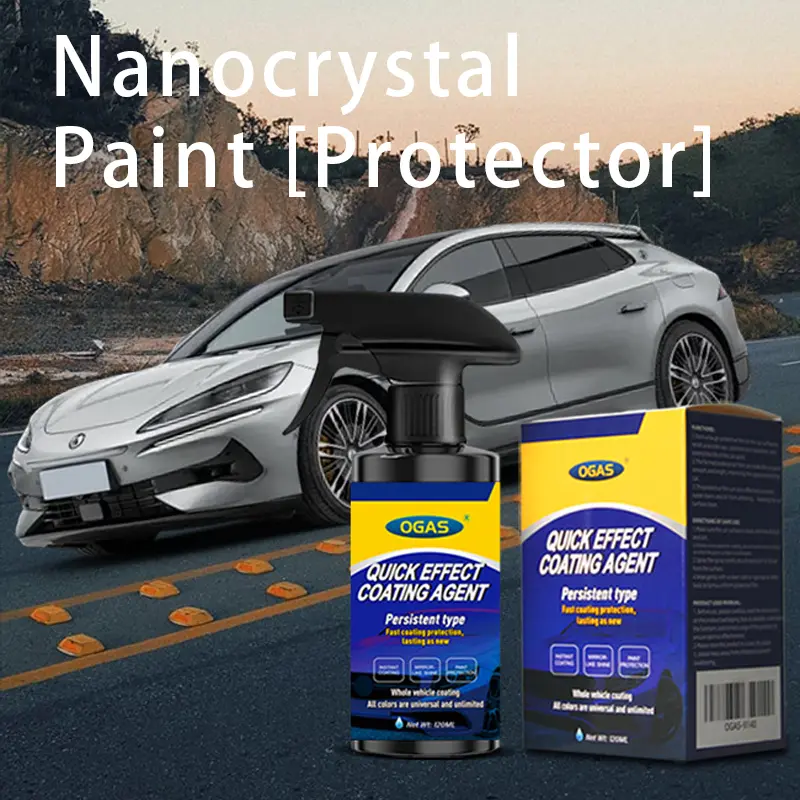 Nano Crystal Paint Protector Spray | Crystal Coating Agent, Protective Coating, No-Water Car Wash, Scratch-Resistant, Long-Lasting Shine, Automotive Paint Care Product