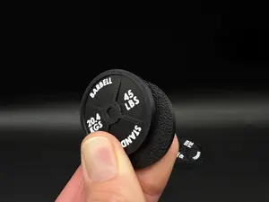 Mini weight plate fidget slider | edc gym inspired fidget toy | stress relief & fitness motivation | worry coin