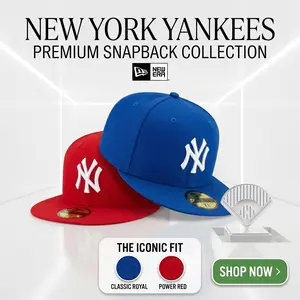New Era MLB New York Yankees LA Dodgers 59FIFTY Fitted Hat, Flat Brim Structured Crown Design, Premium Cotton Fabric, Bold Embroidered Team Logo, Authentic MLB Streetwear Baseball Cap For Men Women