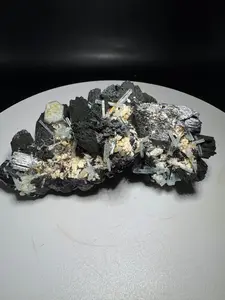 243g Natural Aquamarine Tourmaline Cluster Mineral Specimen Namibia