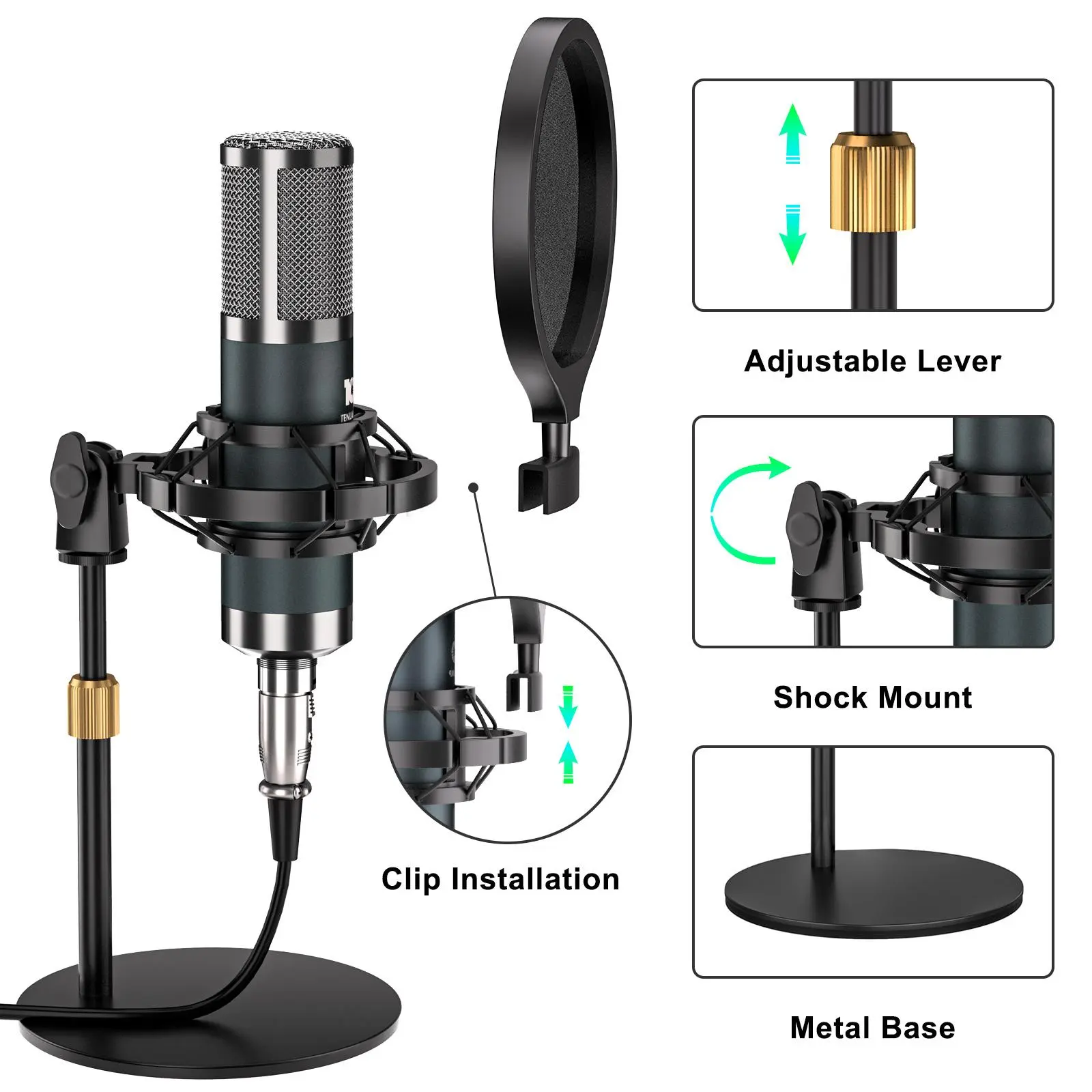 Tenlamp G10-P15 Mixer Sound Card Kit, Custom Sound Effects, with Tenlamp G10-P15 Mixer Sound Card Kit, Custom Sound Effects, with