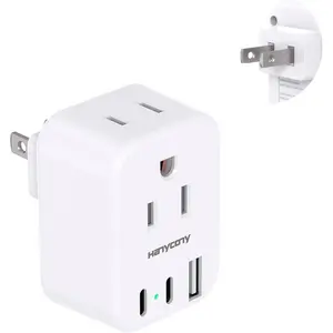 US to Japan Plug Adapter, Japan Power Travel Adpter with 2 Outlets 3 USB Ports(2 USB C), Type A Plug Adapter for Amercian USA to Japanese China Canada Mexico Philippines Peru : Tools & Home Improvement