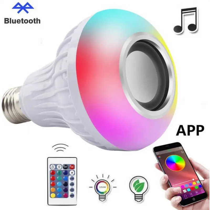 Colorful Bluetooth Music Bulb RGB Smart Bluetooth Music Bulb E27 ...