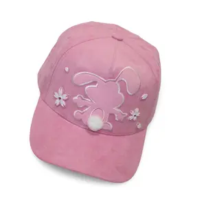 Soft Madness kawaii Snapback Hat | Pink Suede Premium Cap | Mad Monkey Scty