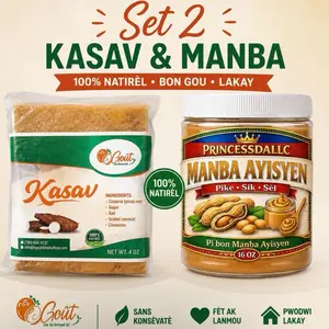 PrincessDa Haitian Cassava-Manba Bread (Cassav Peyi Okap) - Ambient Crunchy Fried Crisps, Keto-Friendly Snack with Canadian Ketchup, Cinnamon Honey, Tangy BBQ Flavors