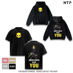 Helldivers + Intergalactic Soldier Vibe + Washed Oversized Heavy Fabric Tee + Streetwear Aesthetic + Collector Edition Shirt