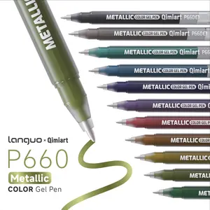 48 Color Acrylic Metallic Paint Marker Set, 1.0mm Stainless Steel Tip, Rich Colors, Smooth Application, Ideal for Nail Art, Glass, Ceramic, Wood