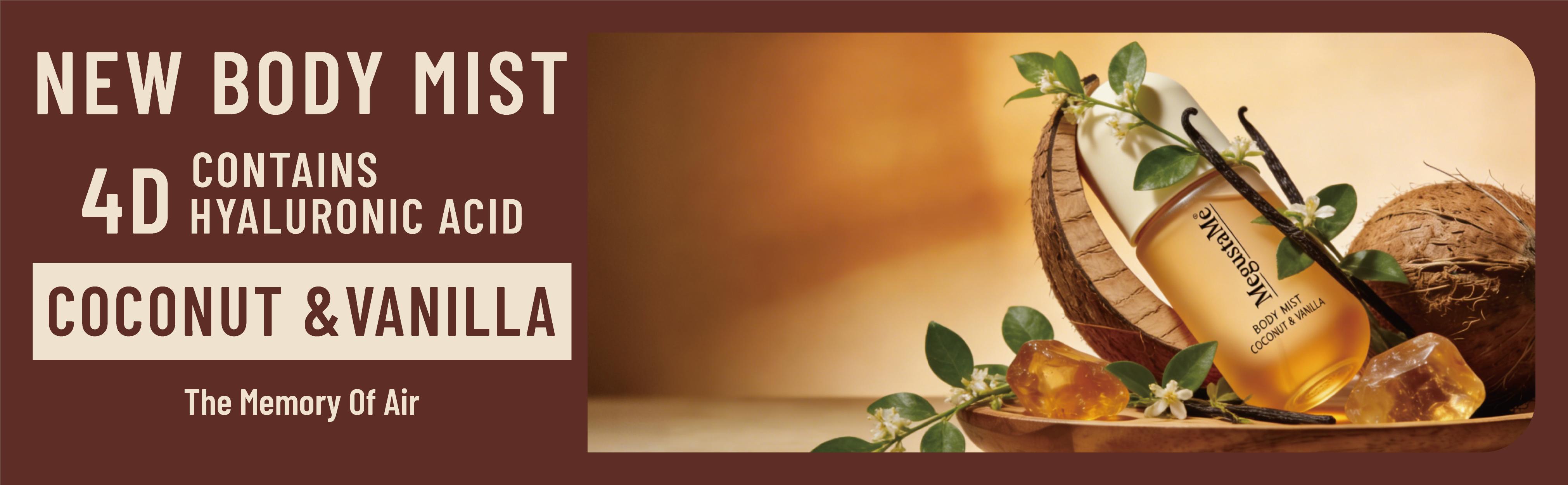 Coconut Vanilla Body spray Long lasting fresh fragrance without parabens and phthalates Women's Vanilla Coconut perfume 100ml Coconut Vanilla Body spray Long lasting fresh fragrance without parabens and phthalates Women's Vanilla Coconut perfume 100ml