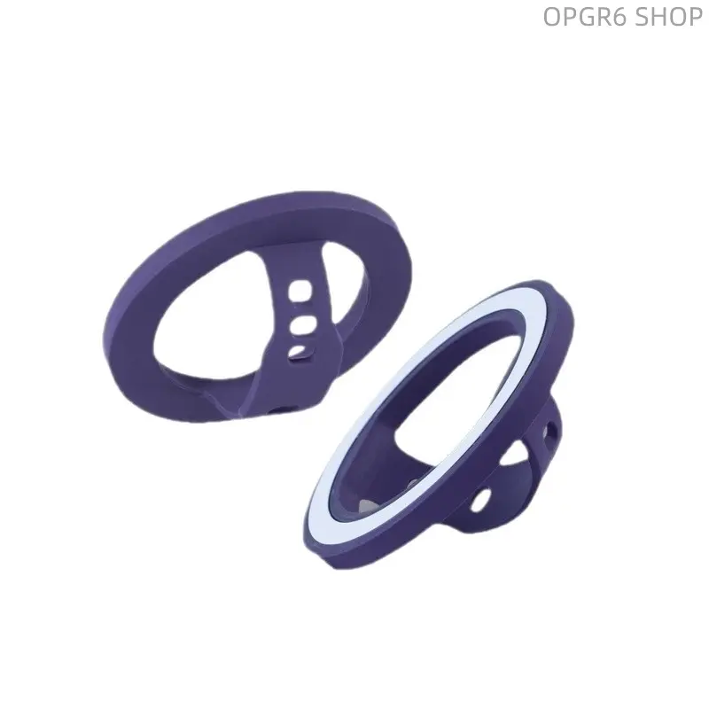 Magnetic Liquid Silicone Finger Ring Stand - Multi-purpose Mobile Phone Accessory with Universal Size, Magnetic Grip, Adhesive Back Holder for All Smartphones & Hands-free Use, Accessories, Grip Phone Holders & Mounts