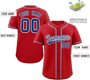 Custom Baseball Jersey Stitched Personalized Baseball Shirts Sports Uniform for Men Women Boy