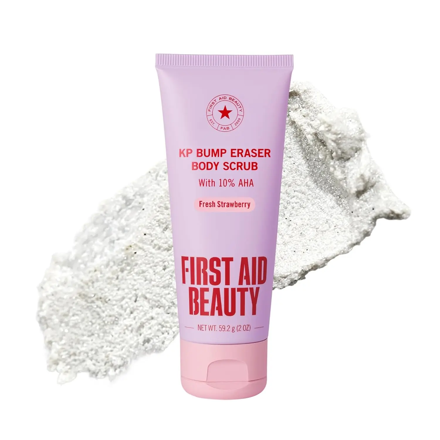 First Aid Beauty KP Bump Eraser Body Scrub Fresh Strawberry, 10% AHA Keratosis Pilaris Exfoliator First Aid Beauty KP Bump Eraser Body Scrub Fresh Strawberry, 10% AHA Keratosis Pilaris Exfoliator