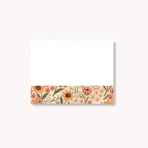 Floral Sticky Note, 4x3"