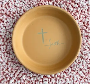 Prayer Bowl w/ cross and Faith